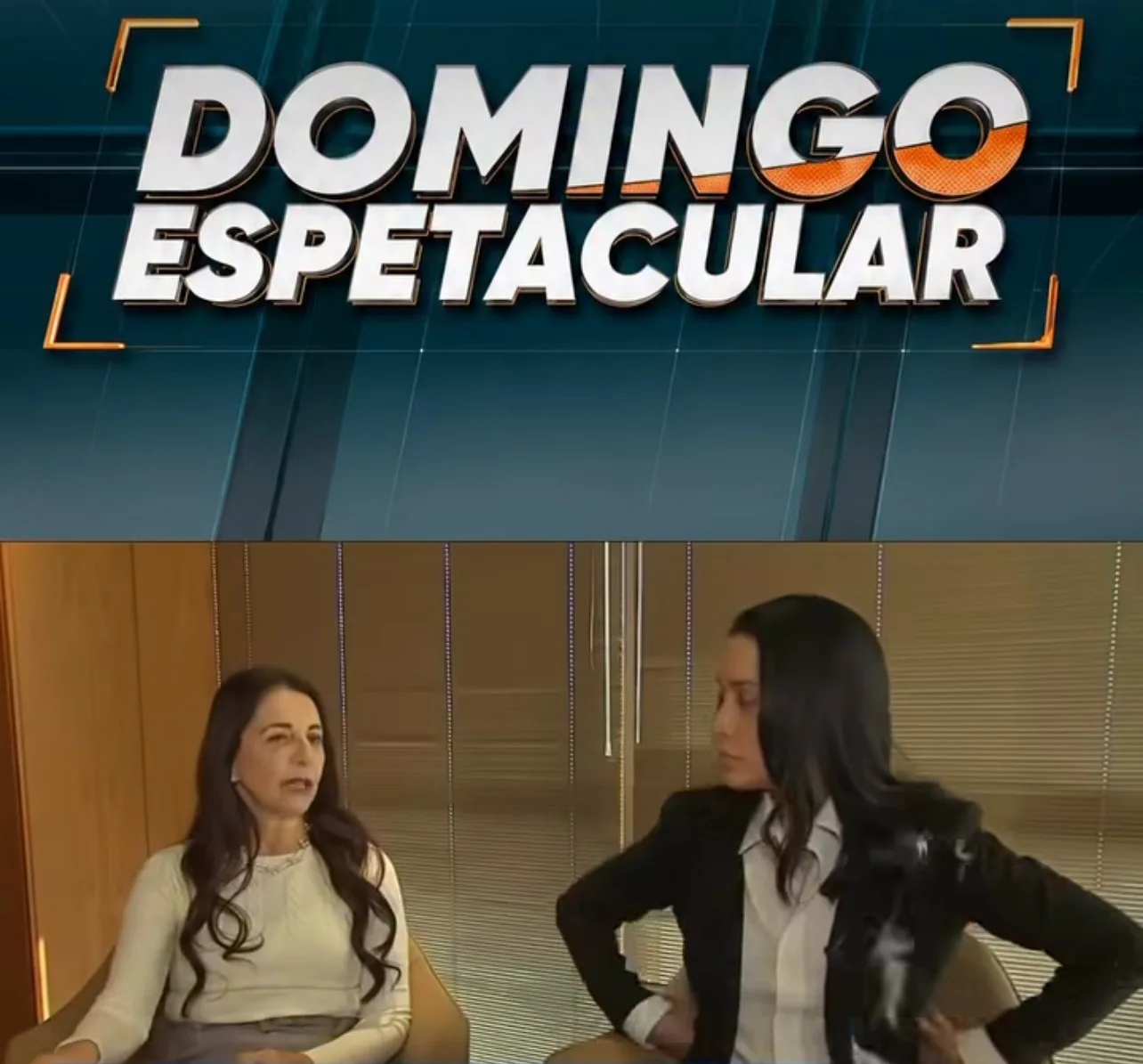 Jéssica Soares em reportagem do Domingo Espetacular, da Record TV
